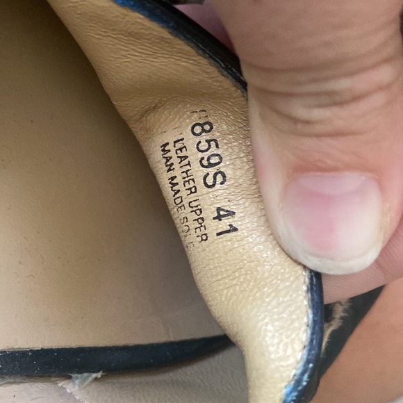 Avellini Black Leather Calf Hair Leopard Loafer Flats. Size 41 (fits 10) - Picture 5 of 5